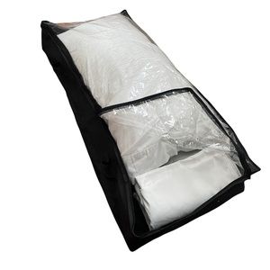Two large under bed storage zip-up totes
